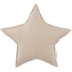 Coussin Etoile en lin Naturel (36 cm) - Cotton&Sweets