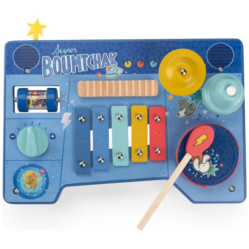Table multi-activités musicale Puce & Pilou Moulin Roty Produit 1