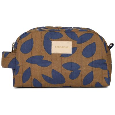 Trousse de toilette imperméable Hyde Park Blue leaves Nobodinoz