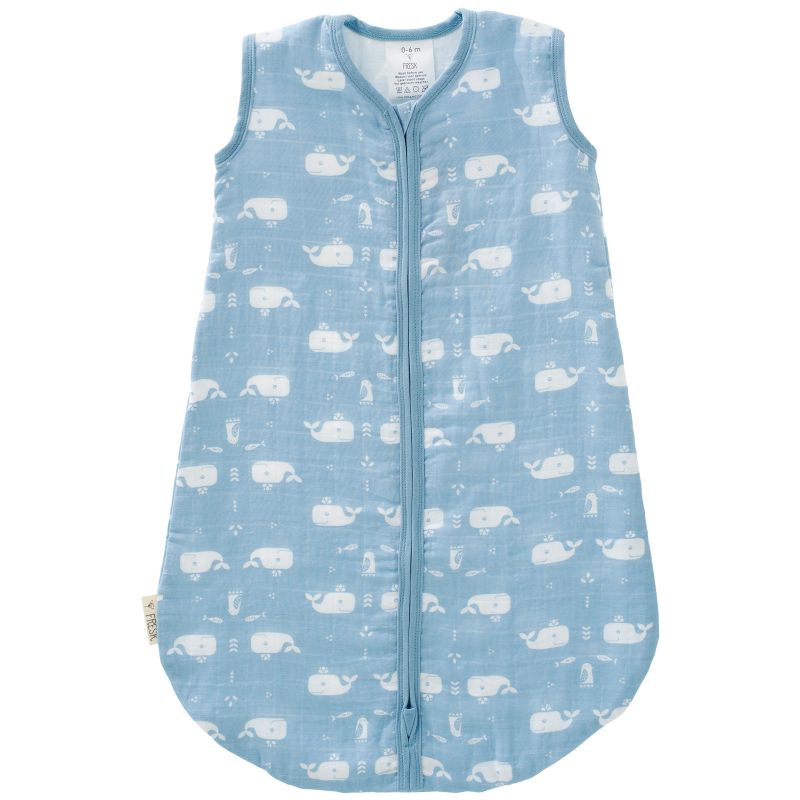 Gigoteuse légère baleine bleue TOG 1,1 (70 cm) Fresk