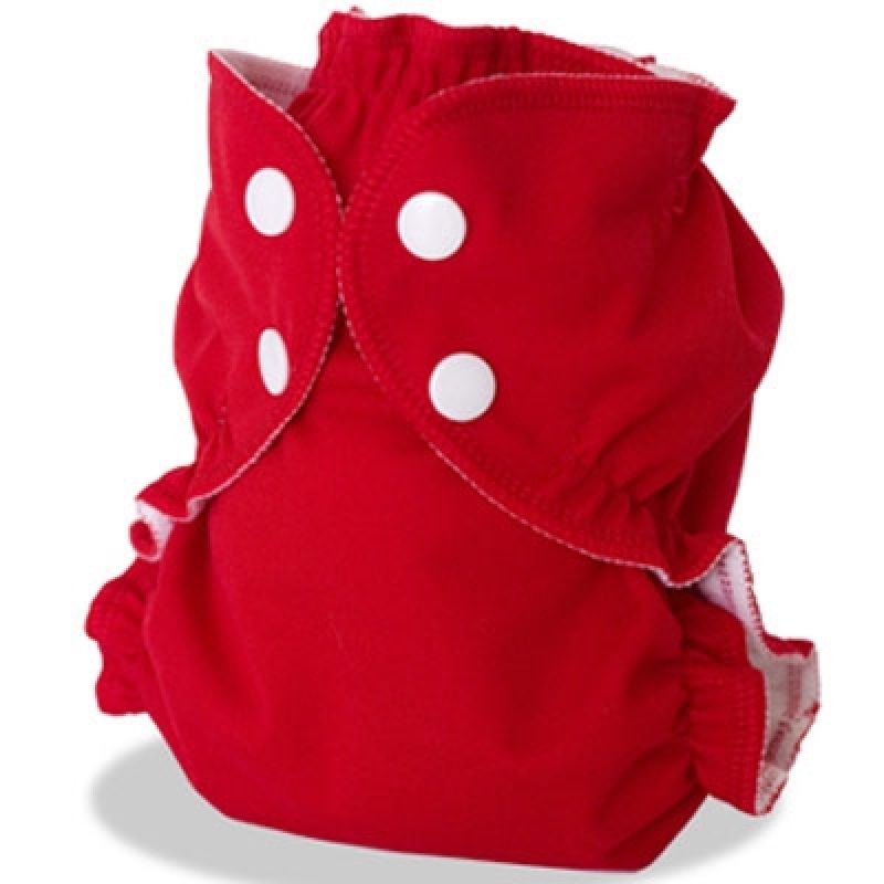 Couche lavable TE2 Tout En 2 Tomate cerise (Taille 1 : 2,5 à 9 kg) AppleCheeks
