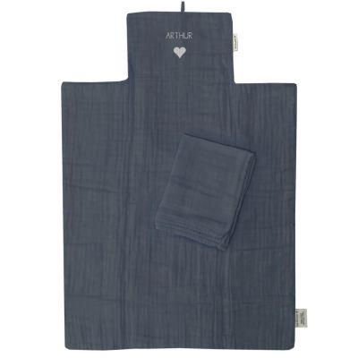 Tapis à langer nomade Pétrole (personnalisable) Les Griottes