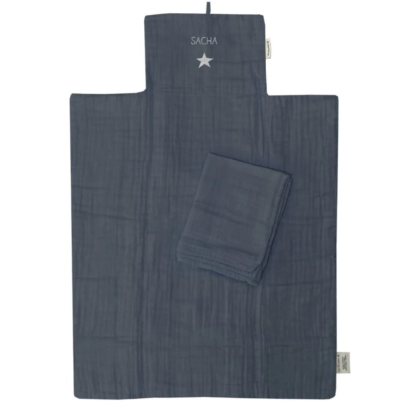 Tapis à langer nomade Pétrole (personnalisable) Les Griottes Produit 3