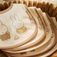 Lot de 5 bavoirs imperméables Miffy Family Farm