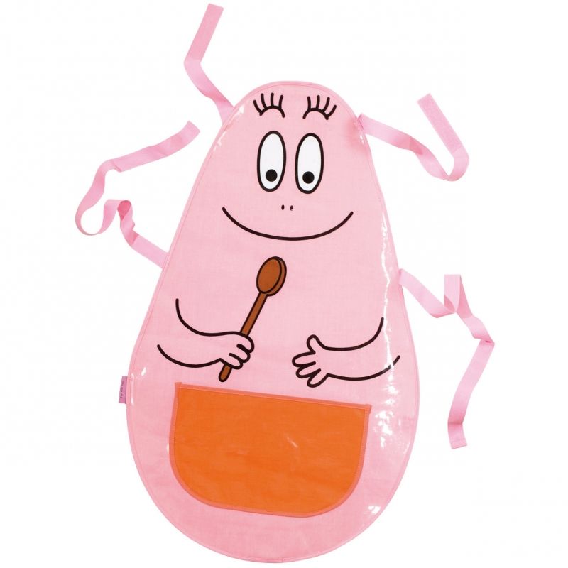 Tablier adulte rose Barbapapa (47 x 76 cm) Petit Jour Paris