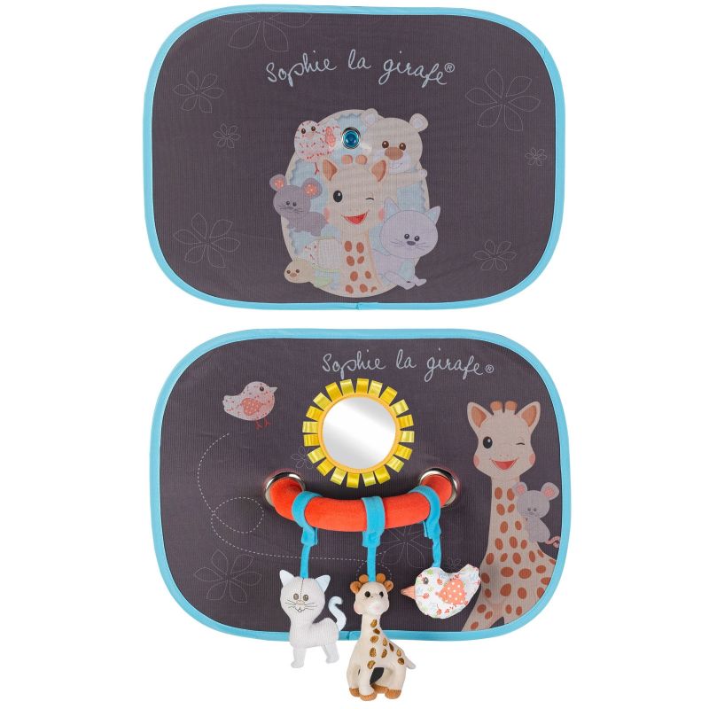 Pare-soleil avec arche d'activités Sophie la girafe et ses amis (lot de 2) Sophie la girafe
