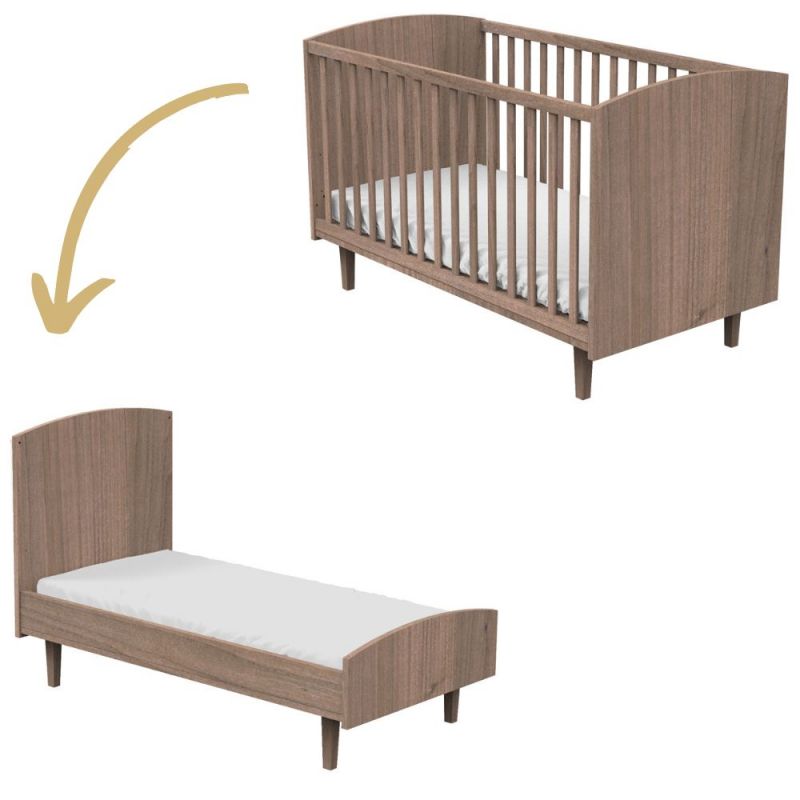 Lit bébé évolutif Little big bed Jazzy (70 x 140 cm) Sauthon mobilier