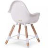 Chaise haute en bois naturel Evolu 2 blanc  par Childhome