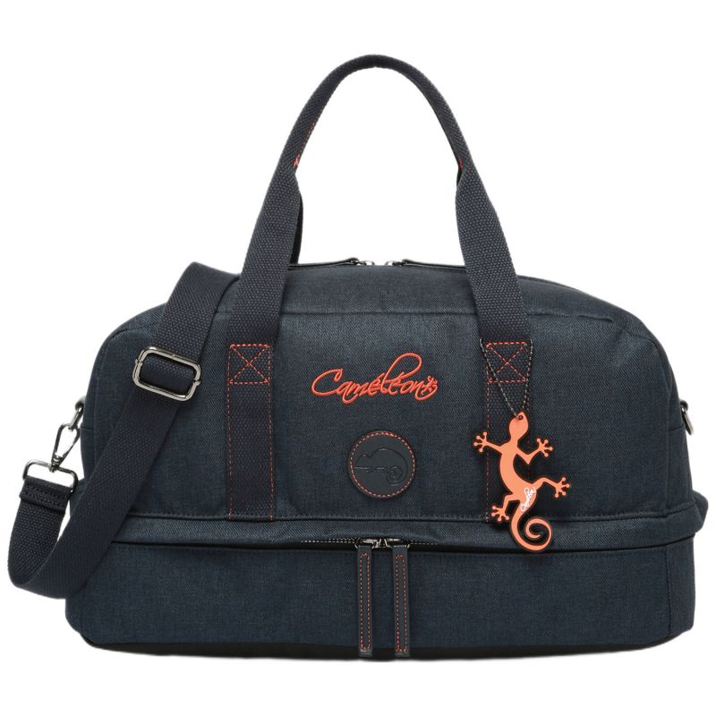 Sac de sport Navy Orange Stitching Caméléon Produit 3