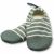 Variation Vert d'eau, écru du produit Chaussons tout-terrain Les Petits Mael Marinière (pointures 24-26) de la marque Les Pas Petits