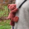 Sac bandoulière Doudou Ours terracotta (30 cm) Doudou et Compagnie Ambiance 4