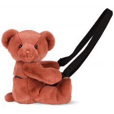 Sac bandoulière Doudou Ours terracotta (30 cm) - Doudou et Compagnie