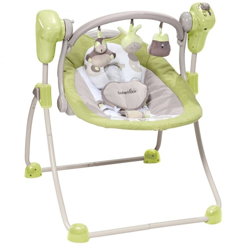 Balancelle Bubble vert amande et taupe Babymoov