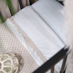 Couverture Teddy Happiness Vieux Rose-Ecru (70 x 95 cm)