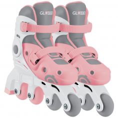 Rollers Learning Skate évolutif 2 en 1 Pastel Rose (pointure 30-33) - Globber