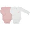 Lot de 2 bodies Bouille Rose (naissance)  par Trois Kilos Sept