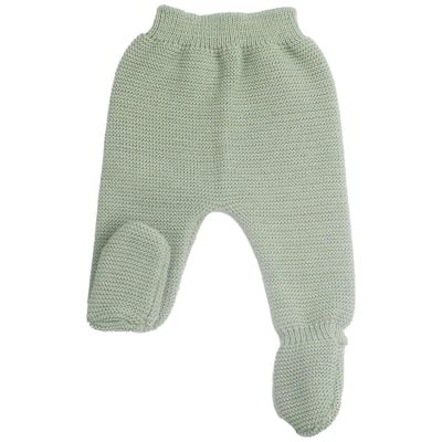 Pantalon en maille Vert Olive (0-1 mois) Trois Kilos Sept
