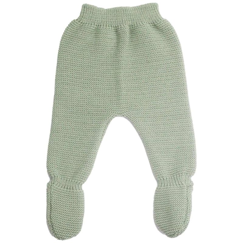 Pantalon en maille Vert Olive (0-1 mois) Trois Kilos Sept Produit 3