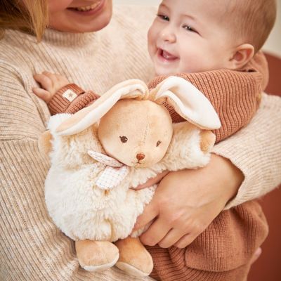 Peluche Patapouf Lapin crème (17 cm)