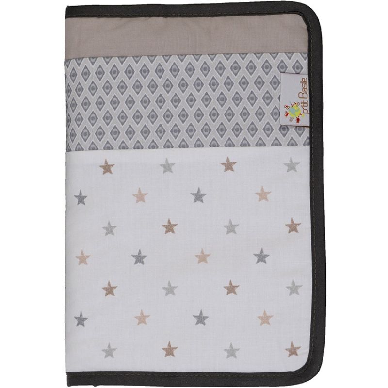 Protège carnet de santé en coton bio Little sweet dreams P'tit Basile