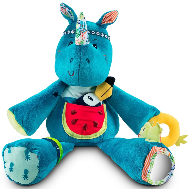 Peluche d'activités Marius le rhinocéros Lilliputiens