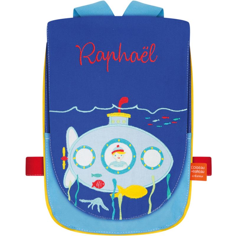Sac à dos bébé Sous-marin (personnalisable) L'oiseau bateau