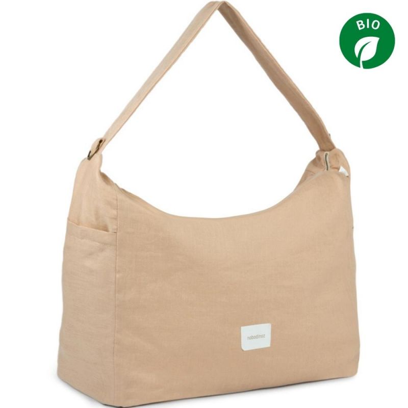 Sac à poussette Lin français sand Nobodinoz