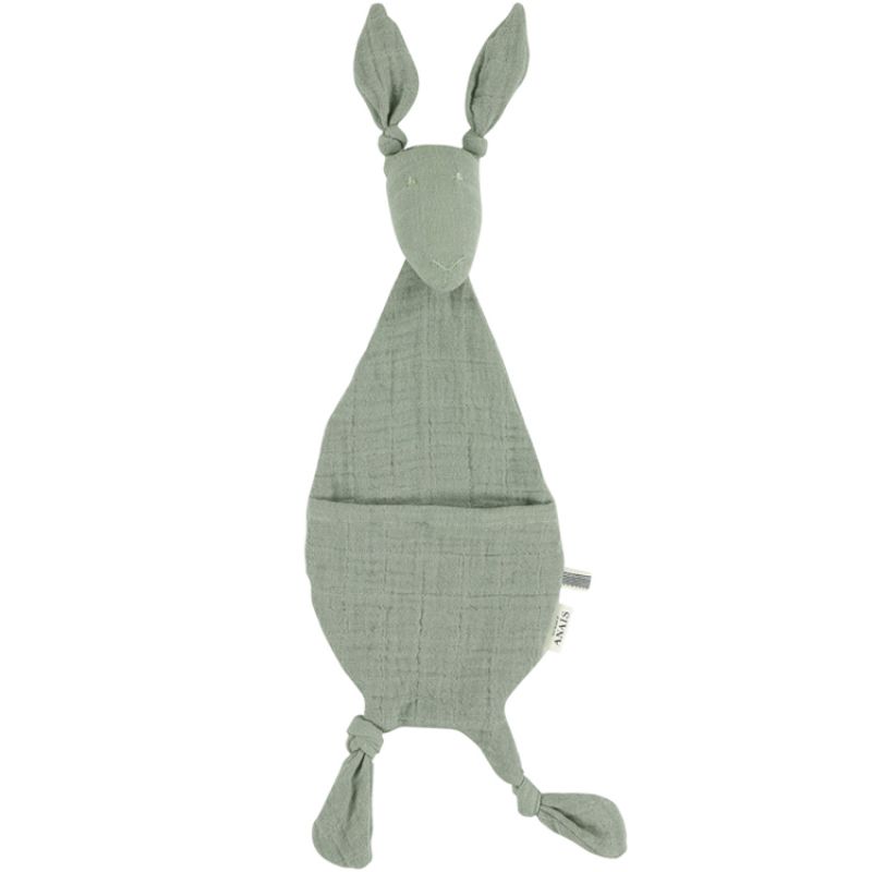 Doudou plat Kangourou Bliss vert olive Trixie