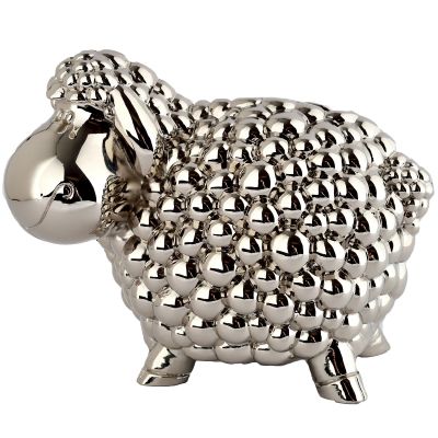 Tirelire mouton (métal argenté)