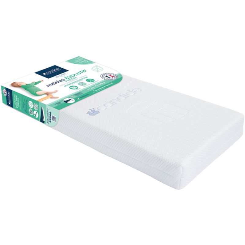 Matelas évolutif Fresh déhoussable (60 x 120 cm) Candide