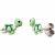 Variation Vert du produit Boucles d'oreilles Tortue Verte (argent 925) de la marque Baby bijoux
