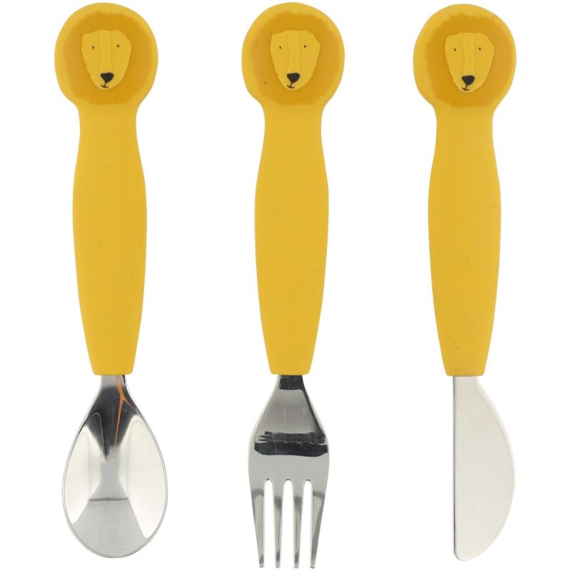 Set de 3 couverts en silicone Mr. Lion Trixie