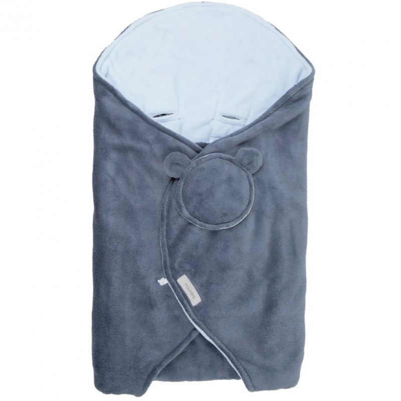 Couverture nomade Mix & match marine (120 x 100 cm) Noukie's