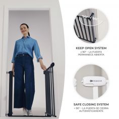 Barrière de sécurité Lock & Go Black (75 à 103 cm)