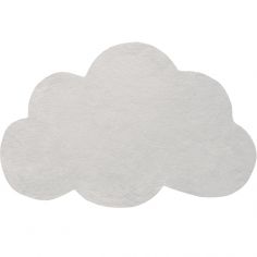 Tapis nuage en coton gris clair (67 x 100 cm)