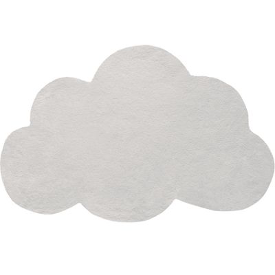 Tapis nuage en coton gris clair (67 x 100 cm)  par Lilipinso