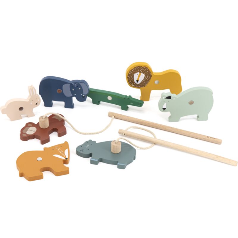 Jeu de pêche des animaux en bois Trixie Produit 1 grande taille