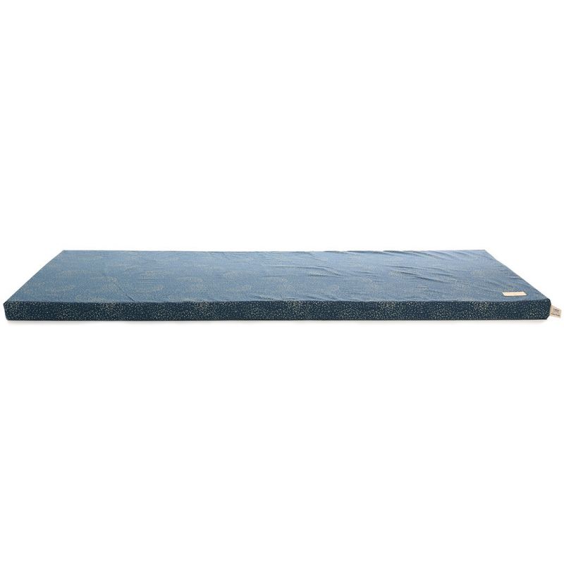 Matelas de sol St Barth Gold bubble Night blue (60 x 120 cm) Nobodinoz