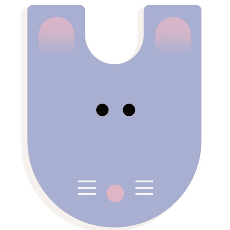 Lettre décorative souris U Djeco