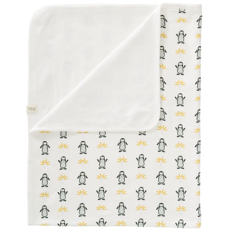 Couverture bébé en coton Pingouin (80 x 100 cm) Fresk Produit 1 grande taille