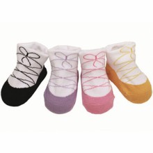 Lot de 4 chaussettes Ballerines danseuse (0-12 mois)  par Baberoo
