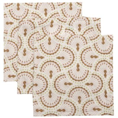Lot de 3 mini langes Soft Plumes (31 x 31 cm) Jollein