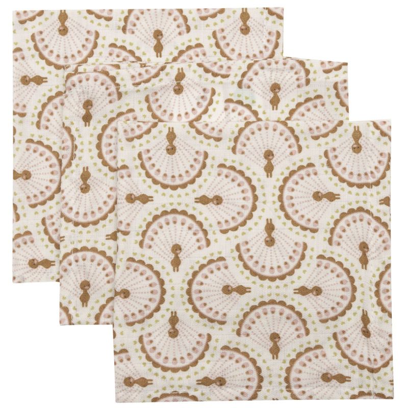 Lot de 3 mini langes Soft Plumes (31 x 31 cm) Jollein Produit 1