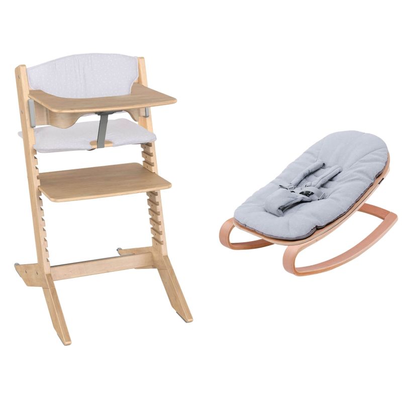 Chaise haute évolutive Nala Naturel avec set nouveau-né, tablette et coussin Geuther Produit 1