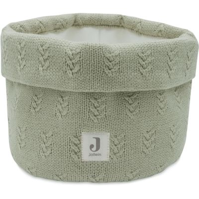 Panier de rangement Grain knit Olive Green (14 x 18 cm)