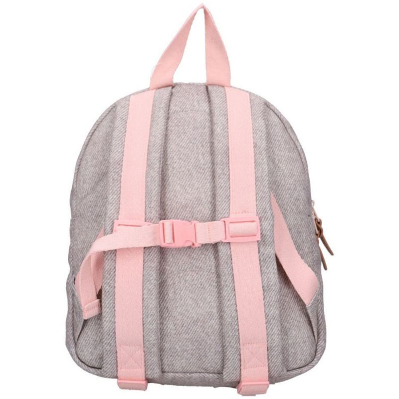 Sac à dos enfant Blossom et Bows Fleurs gris denim (31x26 cm) Kidzroom Produit 4