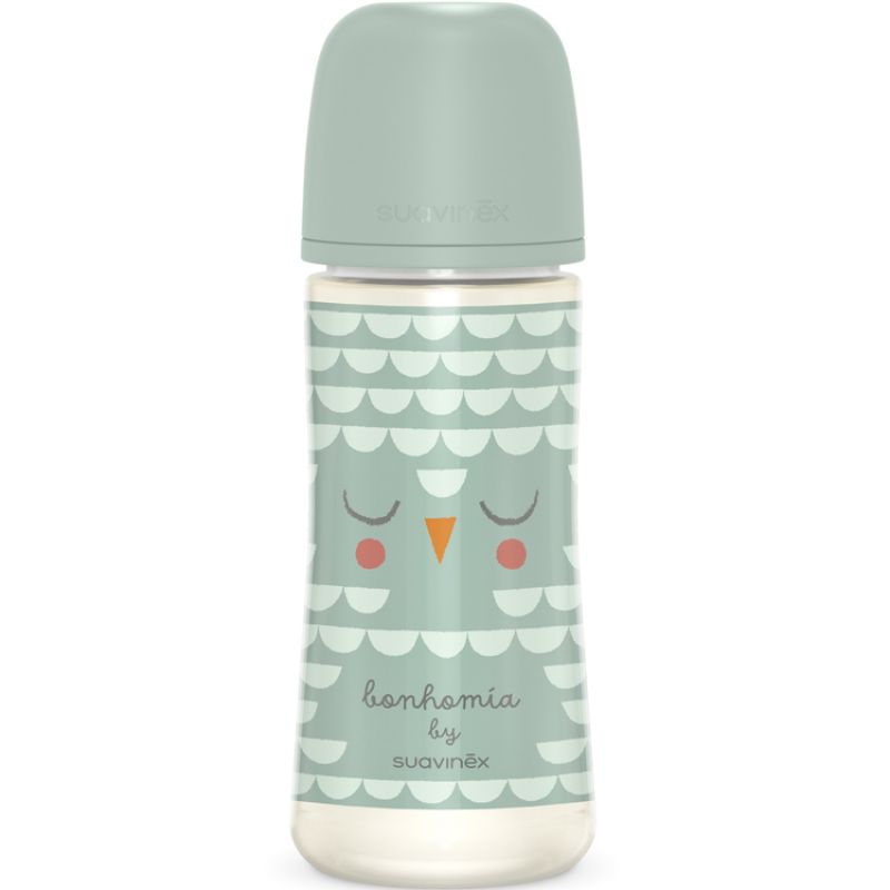 Biberon tétine SXPro L Bonhomia vert d'eau (360 ml) Suavinex