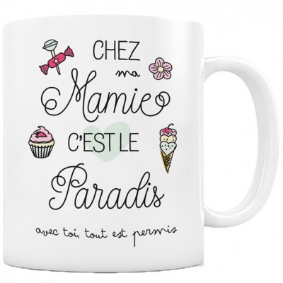 Mug Chez Mamie c'est le paradisCréa Bisontine