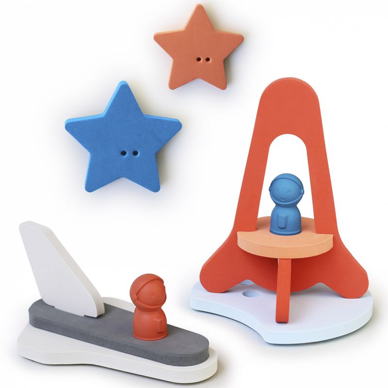 Puzzle de bain 3D Cap sur la lune Quut