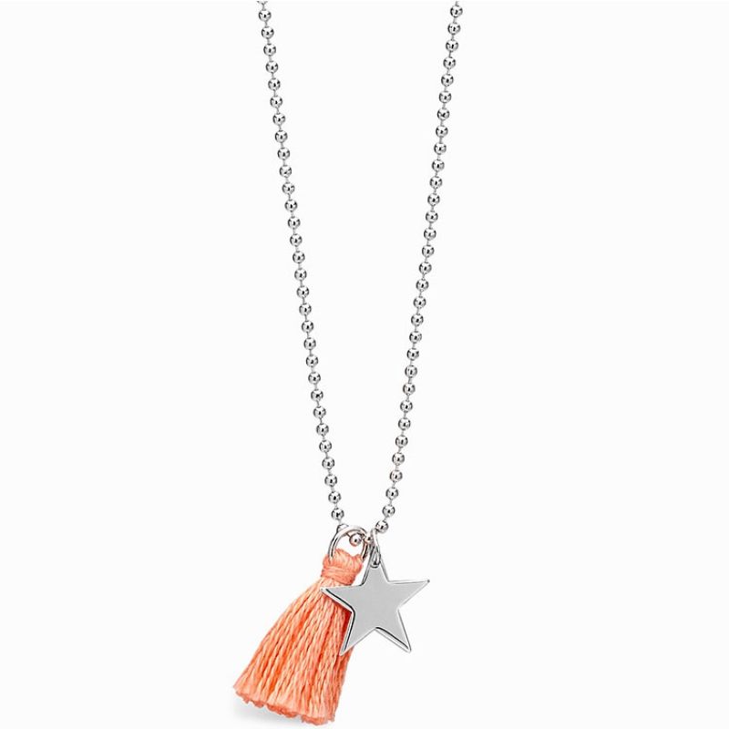 Collier chaîne 40 cm pendentif Mini Coquine étoile 12 mm (argent 925°) Coquine